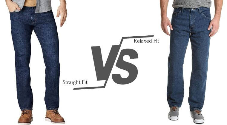 jeans straight vs relaxed