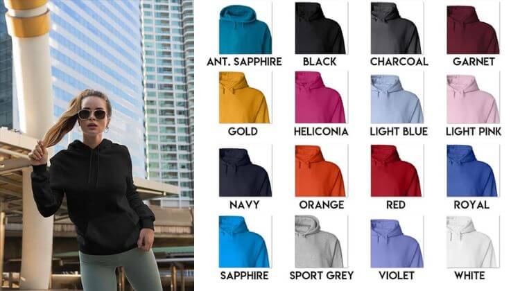 Best colors for online hoodies