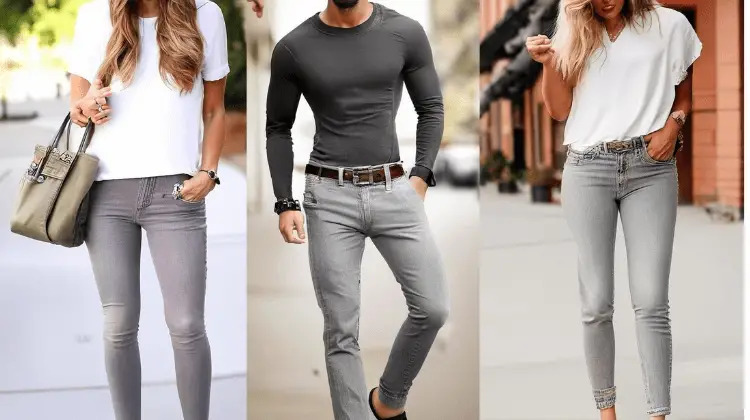 How to Style Gray Jeans