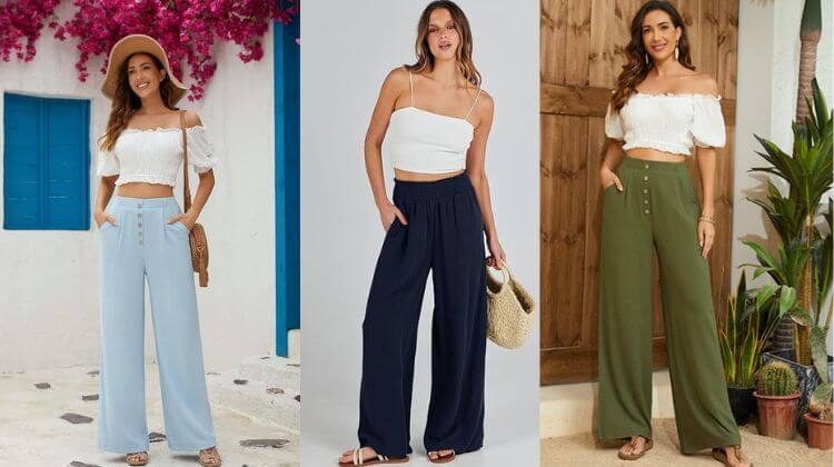 What to Wear with Wide-Legged Linen Pants : 2024