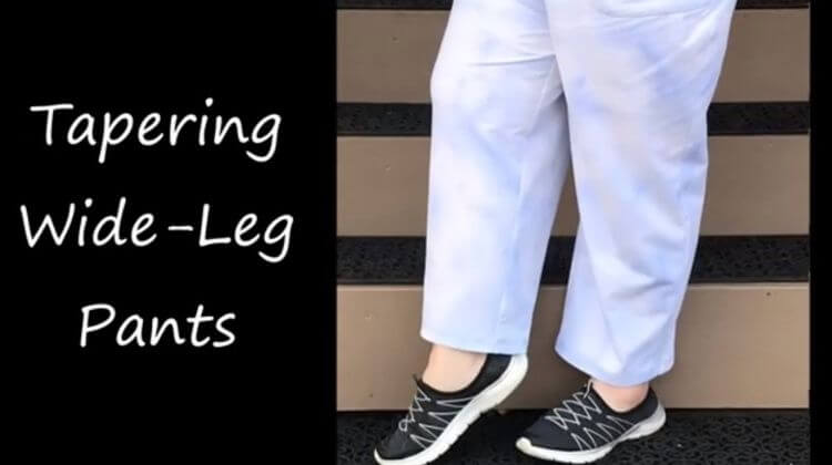 how to make wide leg pants narrower