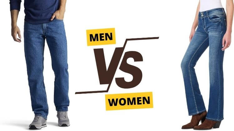 how to tell mens jeans from women's