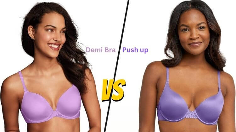 demi vs push up bra