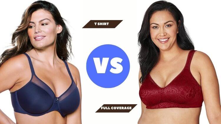 t-shirt bra vs full coverage