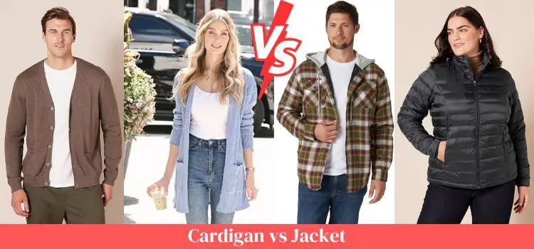 Cardigan vs Jacket