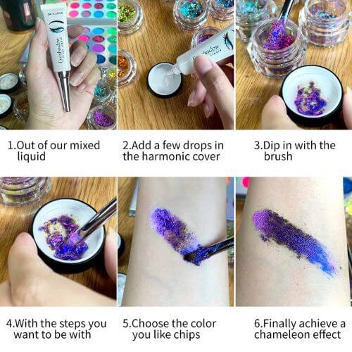 how to turn powder eyeshadow into cream
