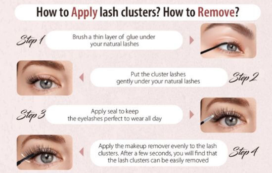how to apply cluster lashes professionally