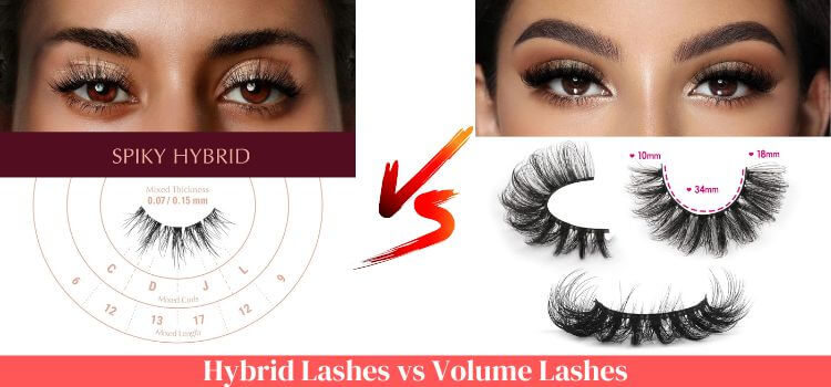 hybrid vs volume lashes