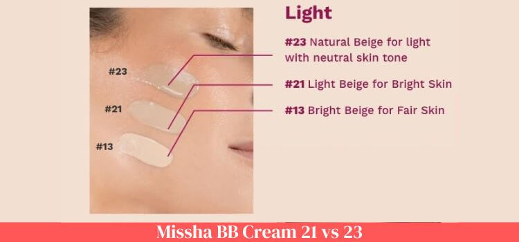 Missha BB Cream 21 vs 23