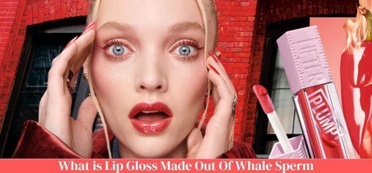 What is Lip Gloss Made Out Of Whale Sperm