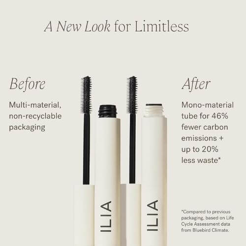 ilia mascara before and after